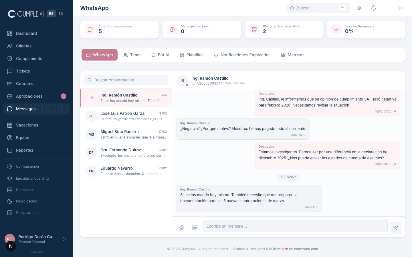 WhatsApp Integration